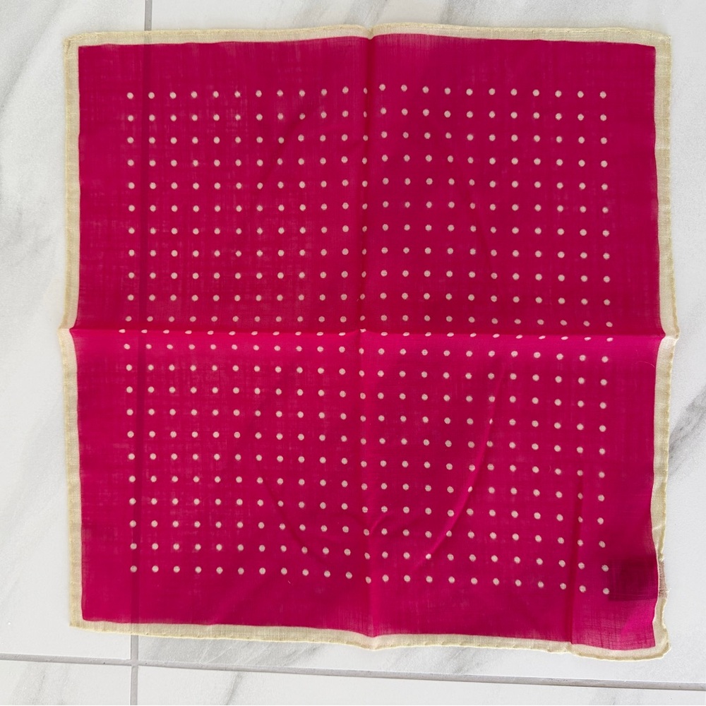 Elegant Pink Polka Dot pocket square